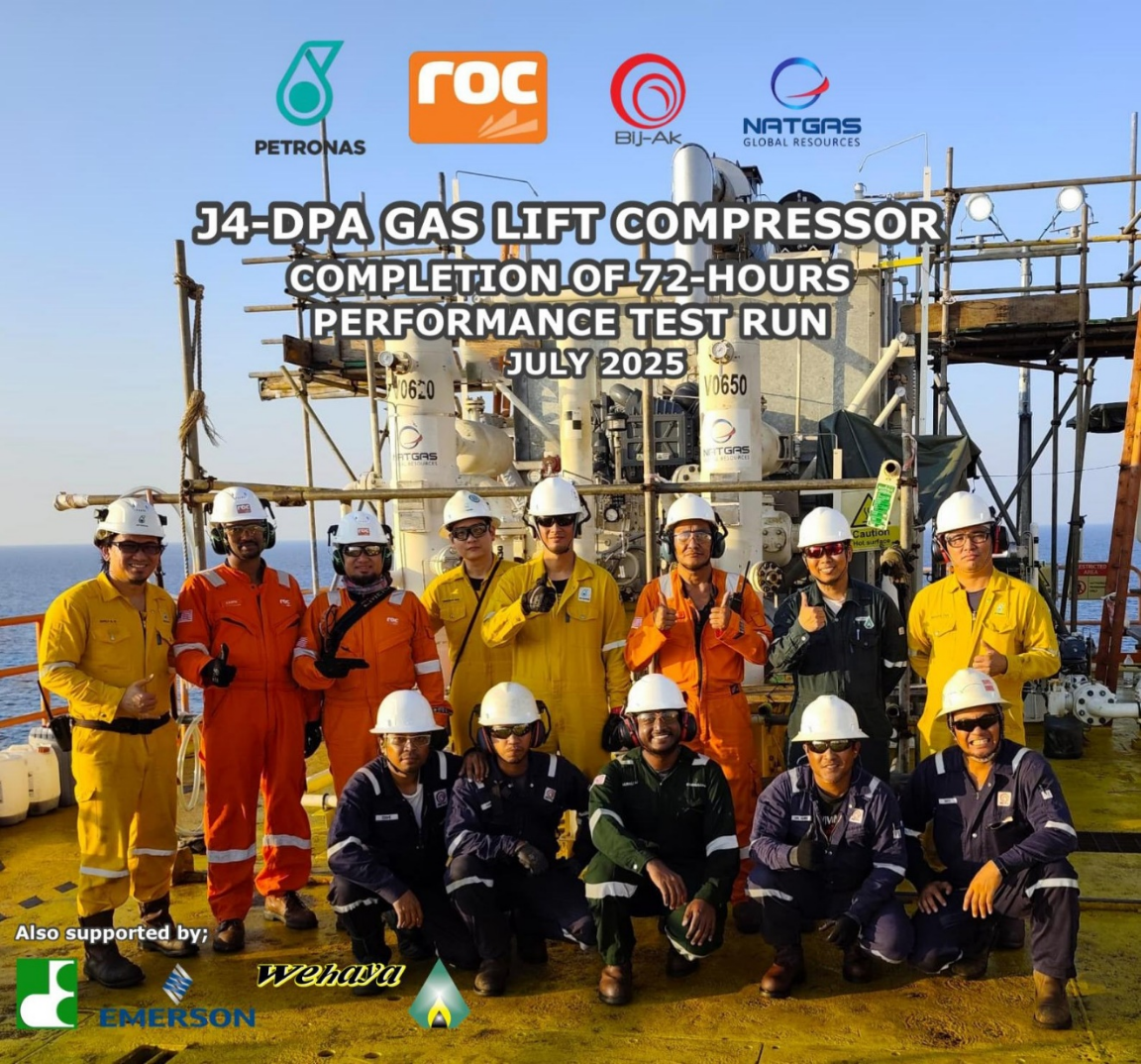 洛克石油馬來西亞項目實現(xiàn)首次注氣氣舉采油里程碑